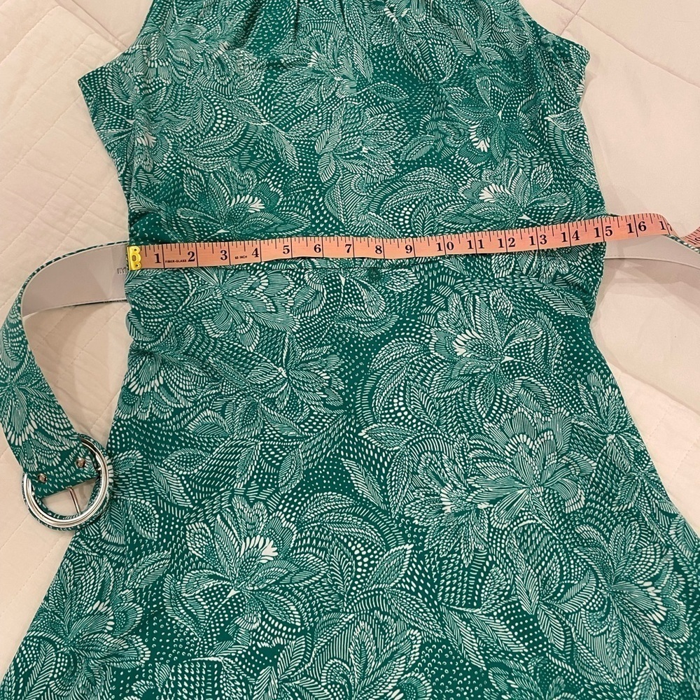 London Times Green Belted Dress size 12 - Picture 9 of 12